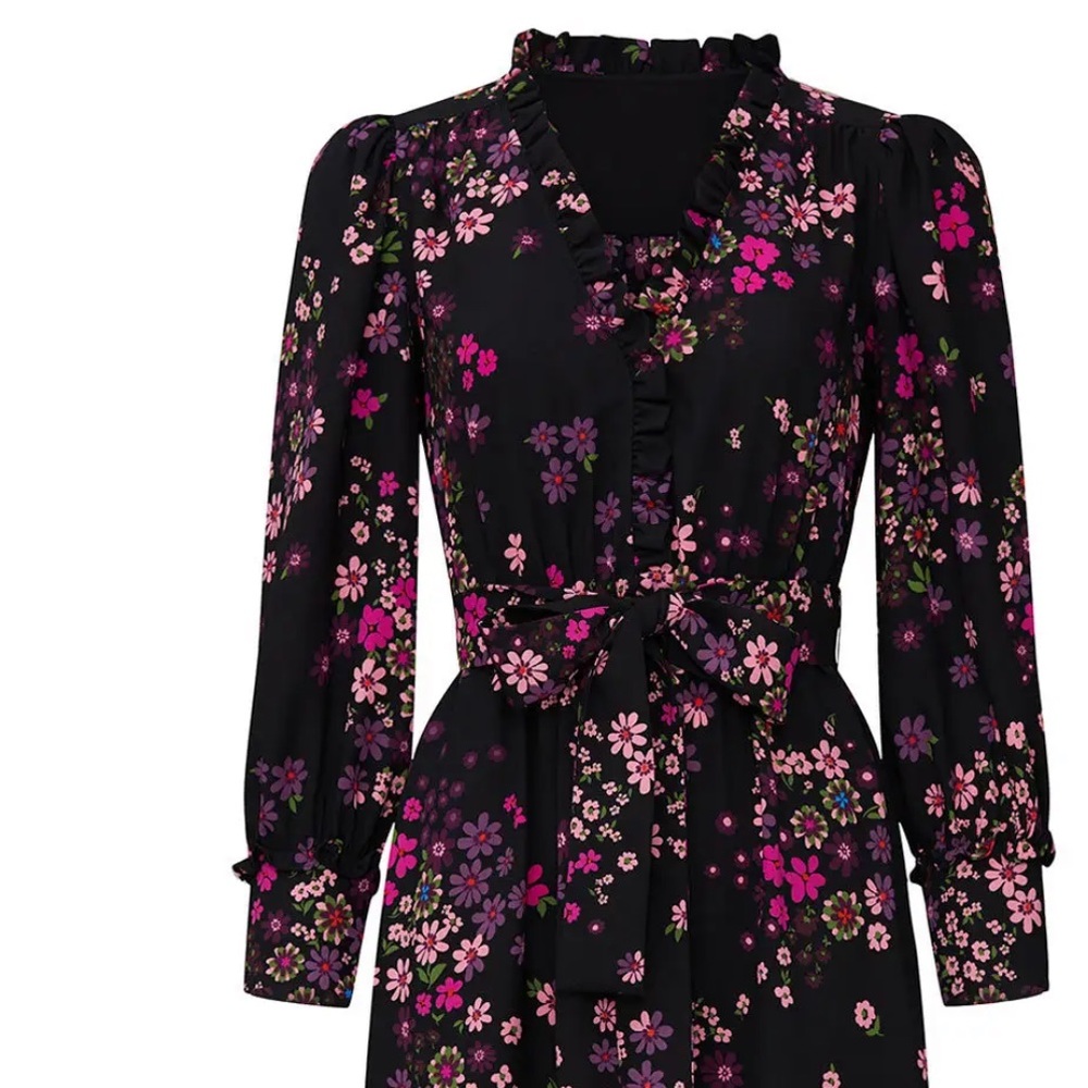 Kate Spade Bora Flora Floral Wrap Dress